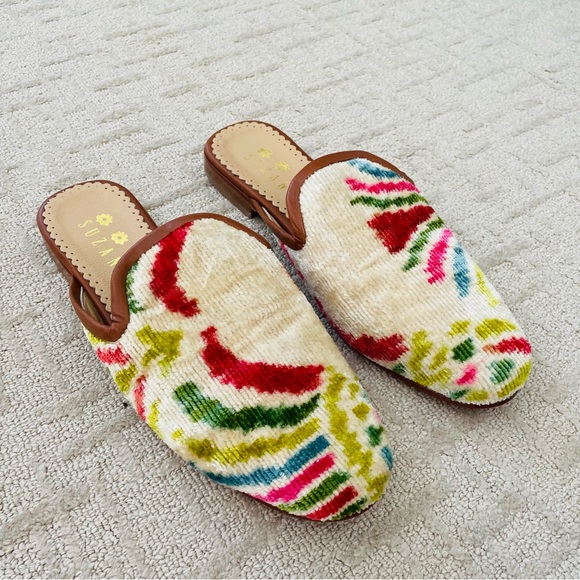 Suzani Multicolor Velvet Mule Loafer - Picture 9 of 11